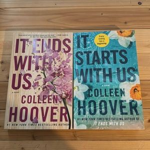 It ends with us AND It starts with us by Colleen Hoover